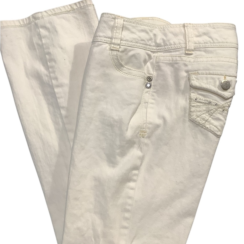 No Boundaries Cream Button-Fly Jeans Excellent Condition Size 9